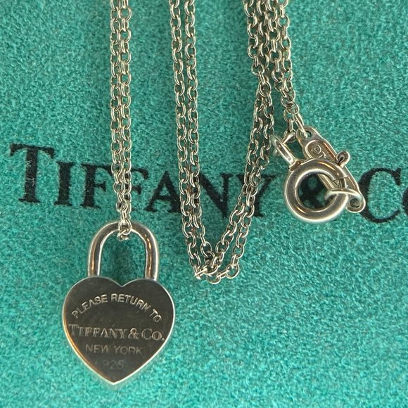 Tiffany & Co. Jewelry - Rare Tiffany & Co. Return to Tiffany Mini lock Charm necklace 17"